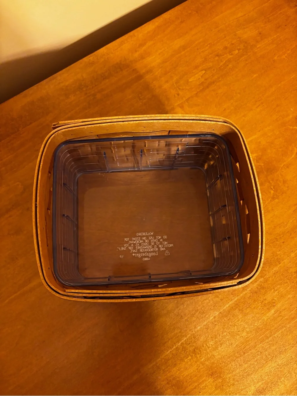 Longaberger Card File Basket